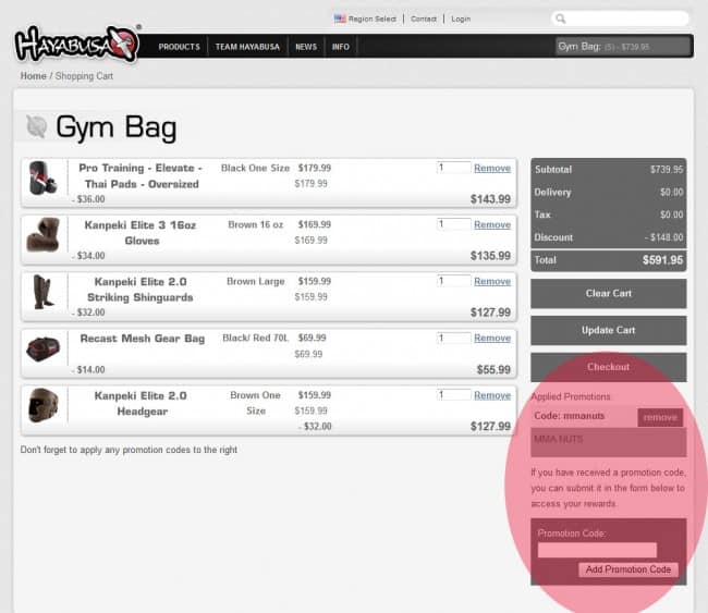 Hayabusa Coupon