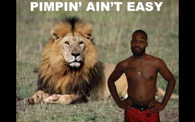 jon jones pimping aint easy