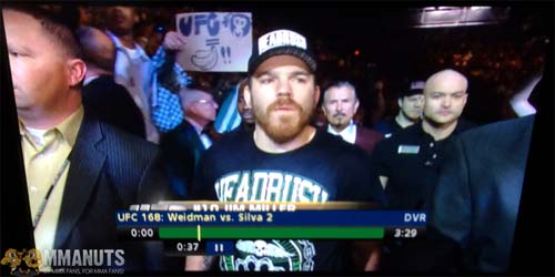 Weird Pic of the Day | UFC 168 | UFC + Monkey = Bananas