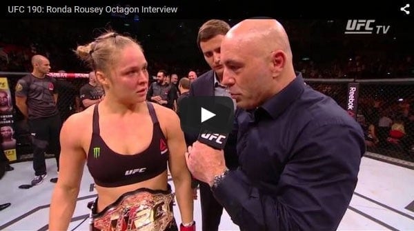 ronda rousey octagon