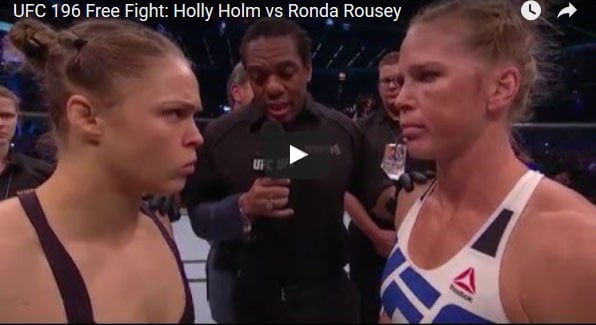 rousey vs holm