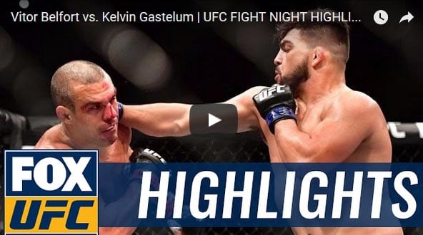 Vitor Belfort vs Kelvin Gastelum Full Fight Video Highlights