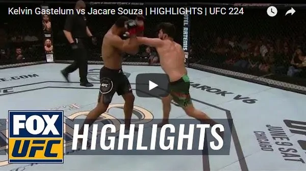 Kelvin Gastelum vs Jacare Souza Full Fight Video Highlights