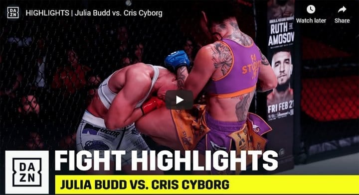 Cris Cyborg vs Julia Budd Highlights
