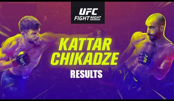 UFC Vegas 46 Results | Kattar vs. Chikadze