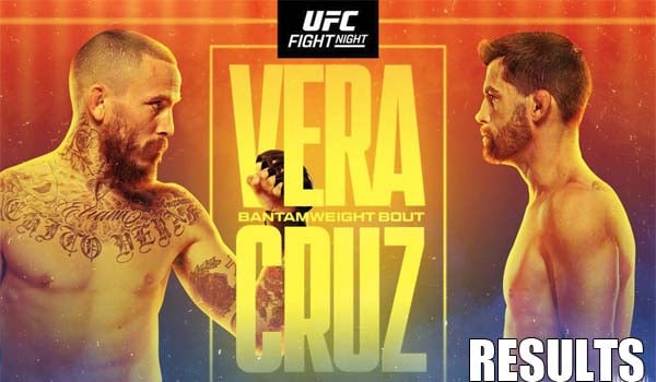 UFC Fight Night | Vera vs Cruz Results