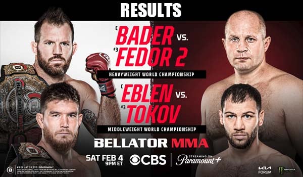 Bellator 290 Results | Bader vs Fedor 2