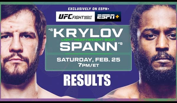 UFC FIght Night Results | Krylov vs Spann