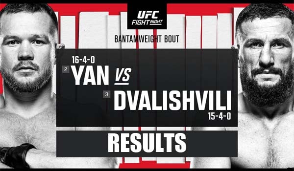 UFC Fight Night Yan vs Dvalishvili Results
