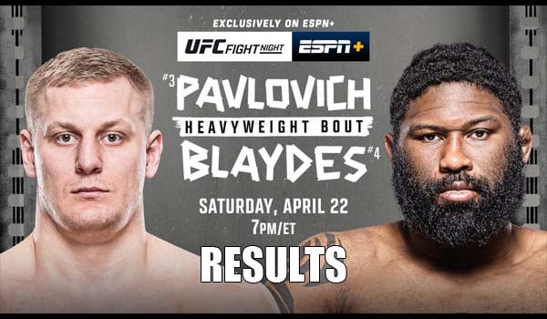 Ufc Fight Night Results Pavlovich Vs Blaydes Mmanuts