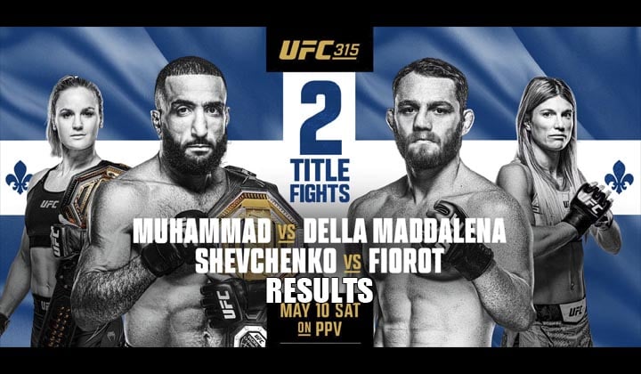 ufc 315 results