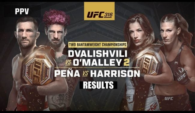 UFC 316 Results