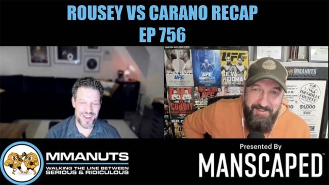 Rousey vs Carano recap mmanuts mma podcast