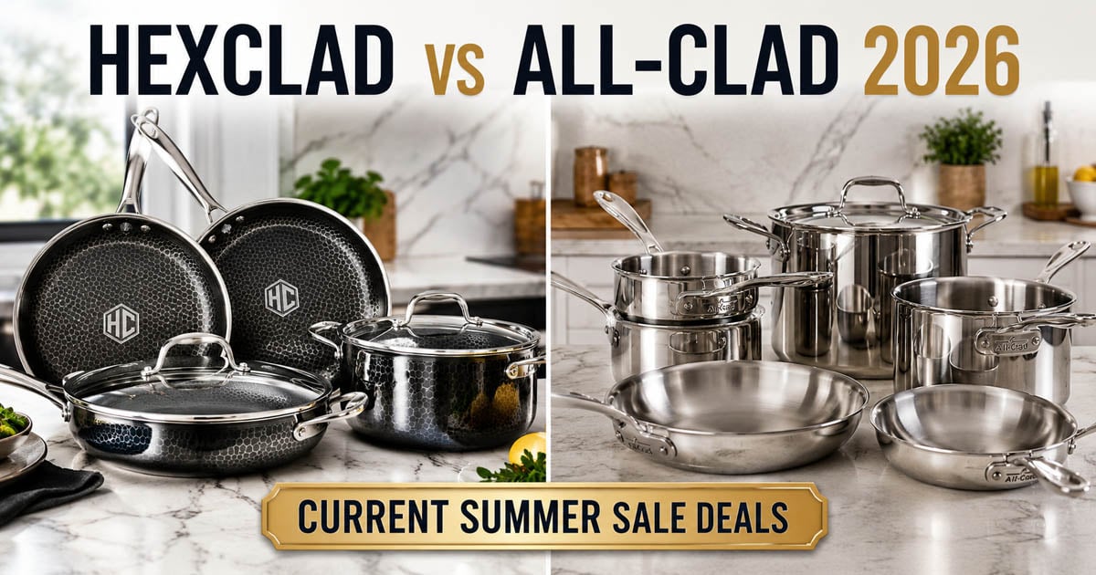 HexClad vs All-Clad 2026 comparison which cookware is better summer sale deals